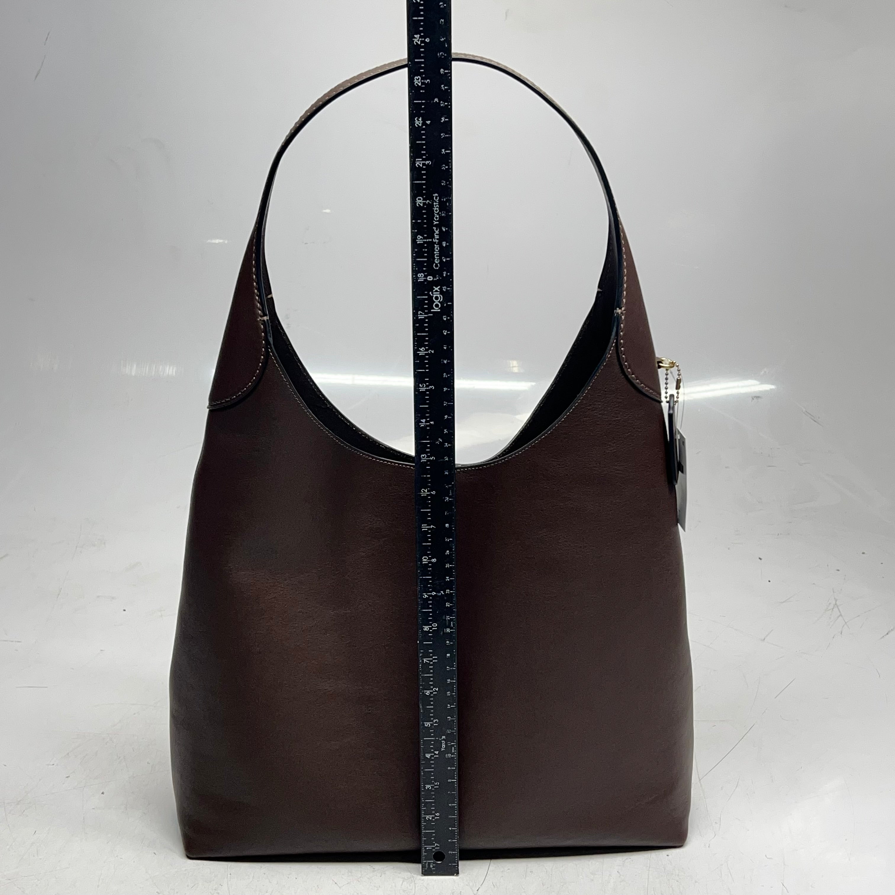 COACH Brooklyn Shoulder Bag 39 Smooth Leather Large 15.25x17x4" Maple CU044