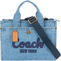 Coach Denim Cargo Tote Handbag