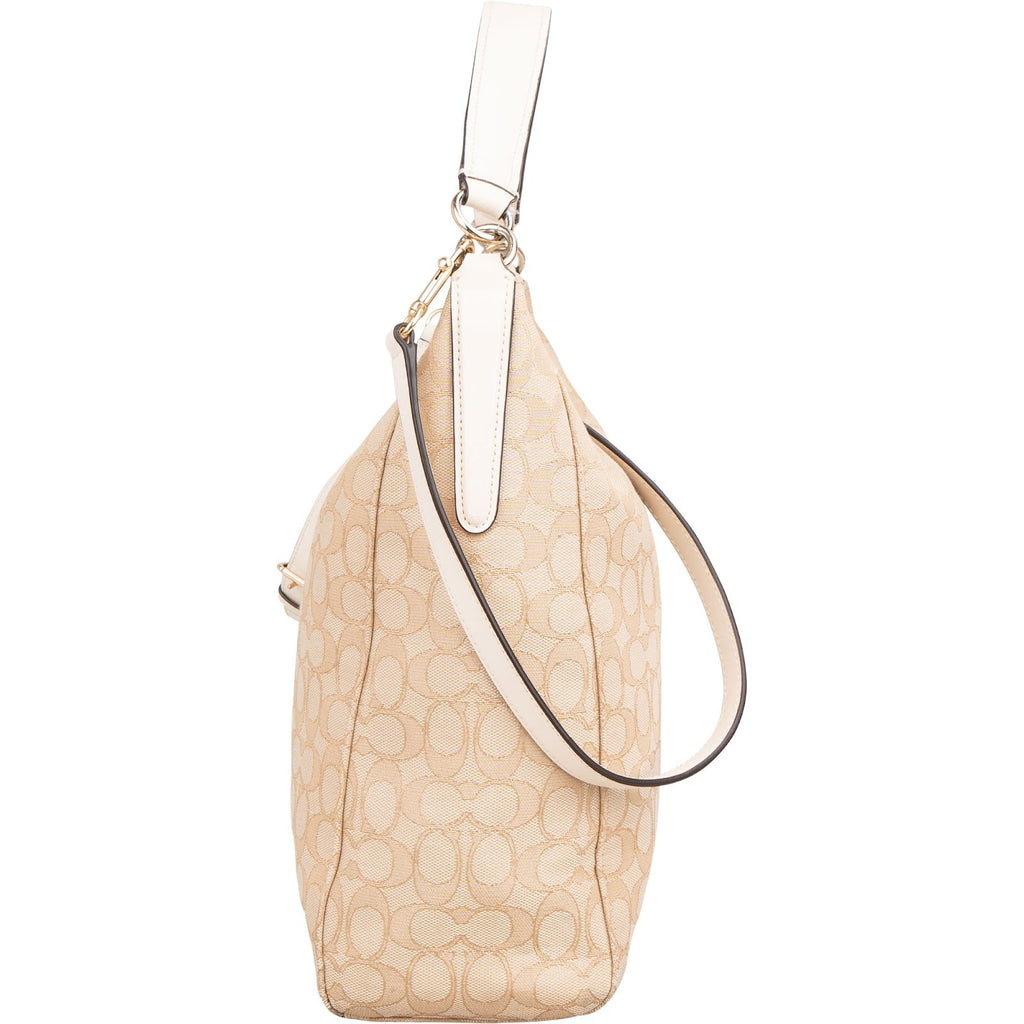 Coach Monogram Signature Canvas Celeste Convertible Hobo Crossbody Bag