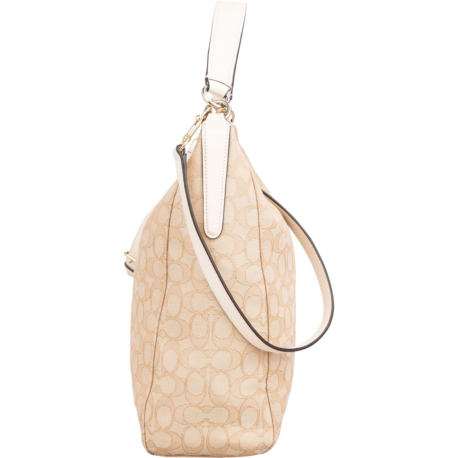 Coach Monogram Signature Canvas Celeste Convertible Hobo Crossbody Bag