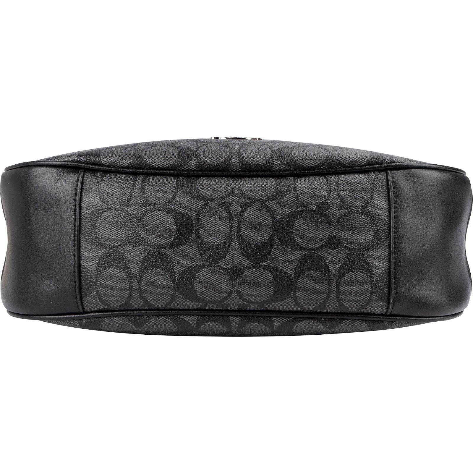 Coach Monogram Signature Black Hobo Shoulder Bag