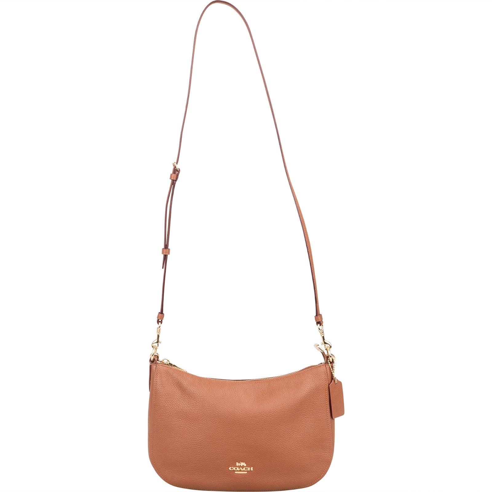 Coach Pebbled Leather Cary Shoulder Crossbody Bag
