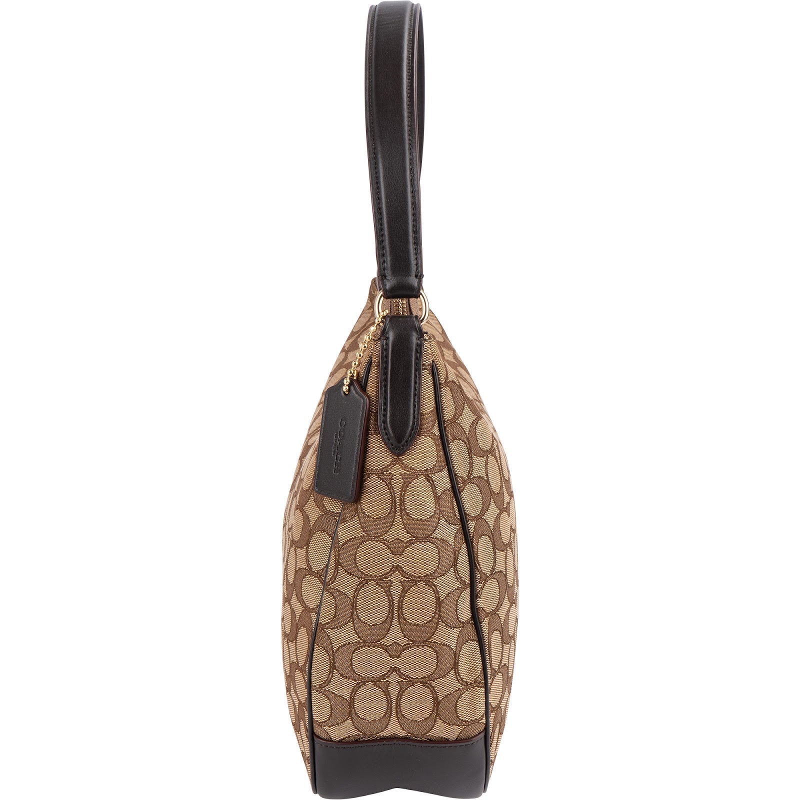 Coach Monogram Signature Canvas Hobo Shoulder Bag