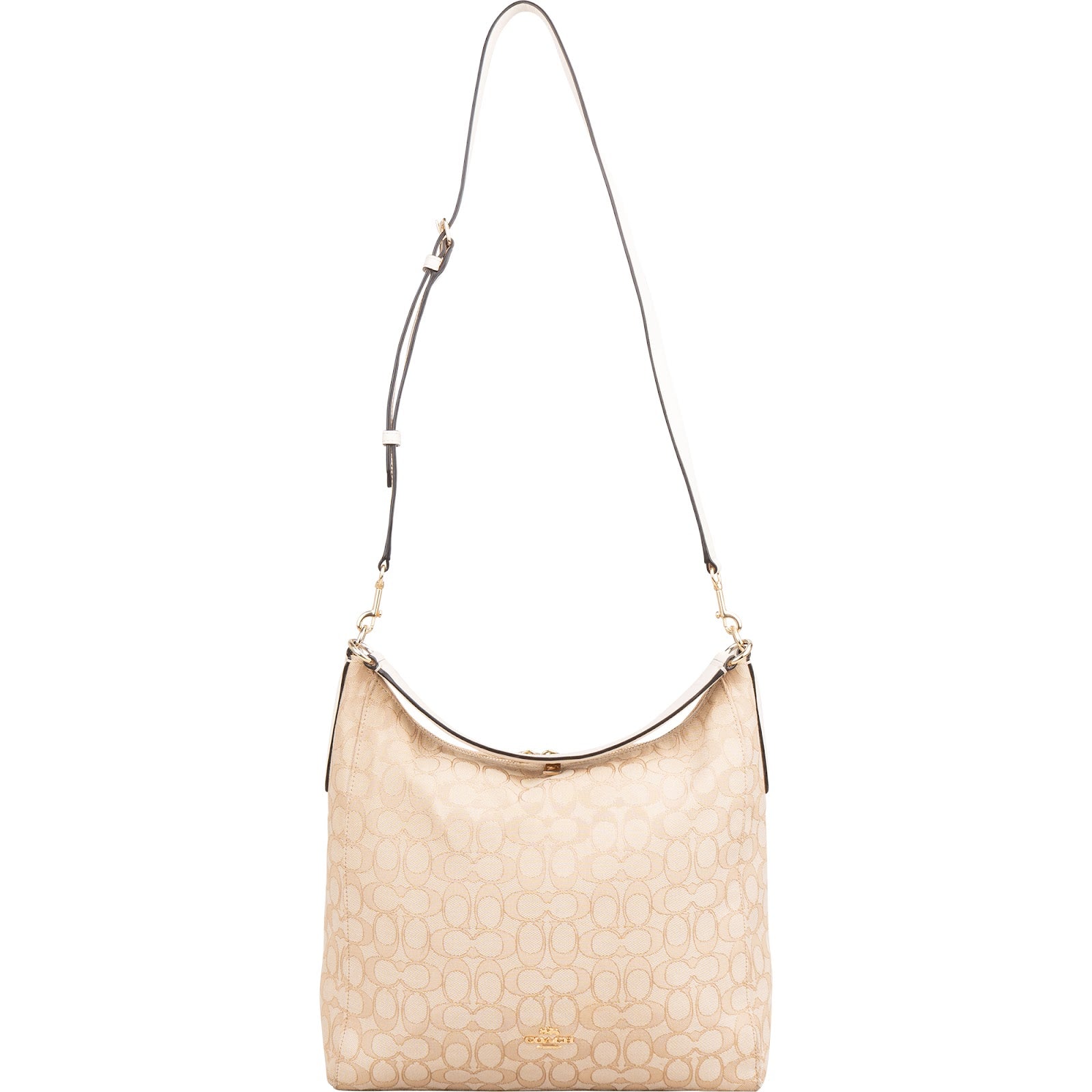 Coach Monogram Signature Canvas Celeste Convertible Hobo Crossbody Bag