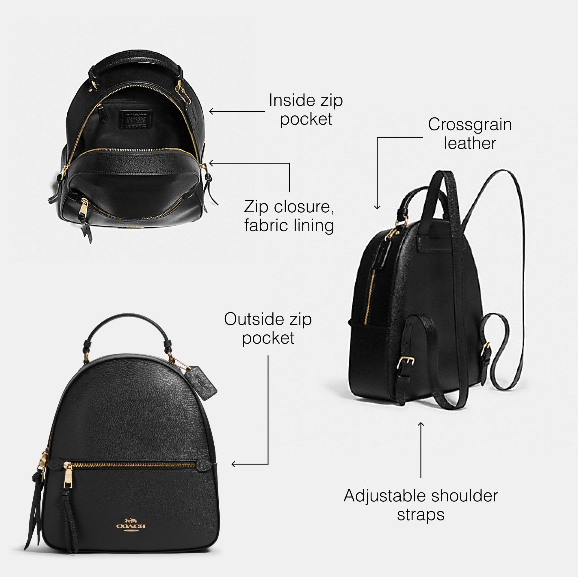 COACH Jordyn Backpack, Chalk