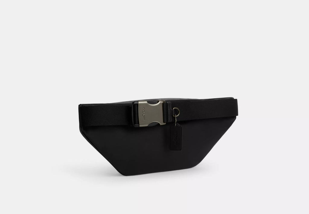 NWT Coach Men’s Leather Racer Belt Bag In Black