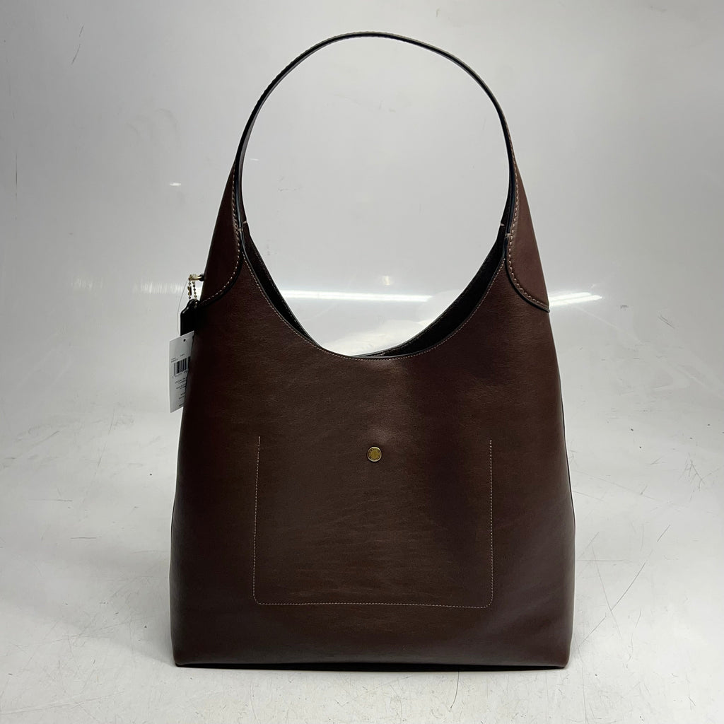 COACH Brooklyn Shoulder Bag 39 Smooth Leather Large 15.25x17x4" Maple CU044