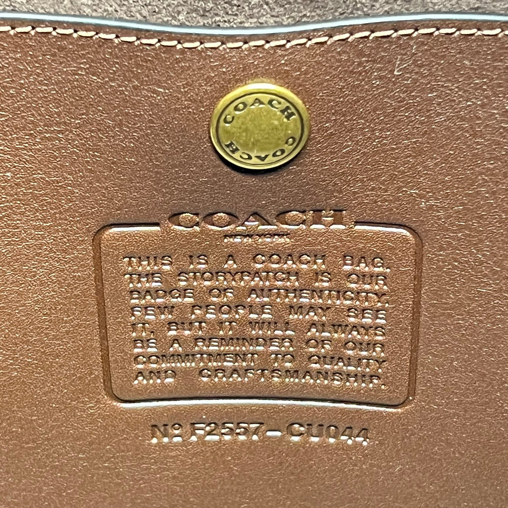COACH Brooklyn Shoulder Bag 39 Smooth Leather Large 15.25x17x4" Maple CU044