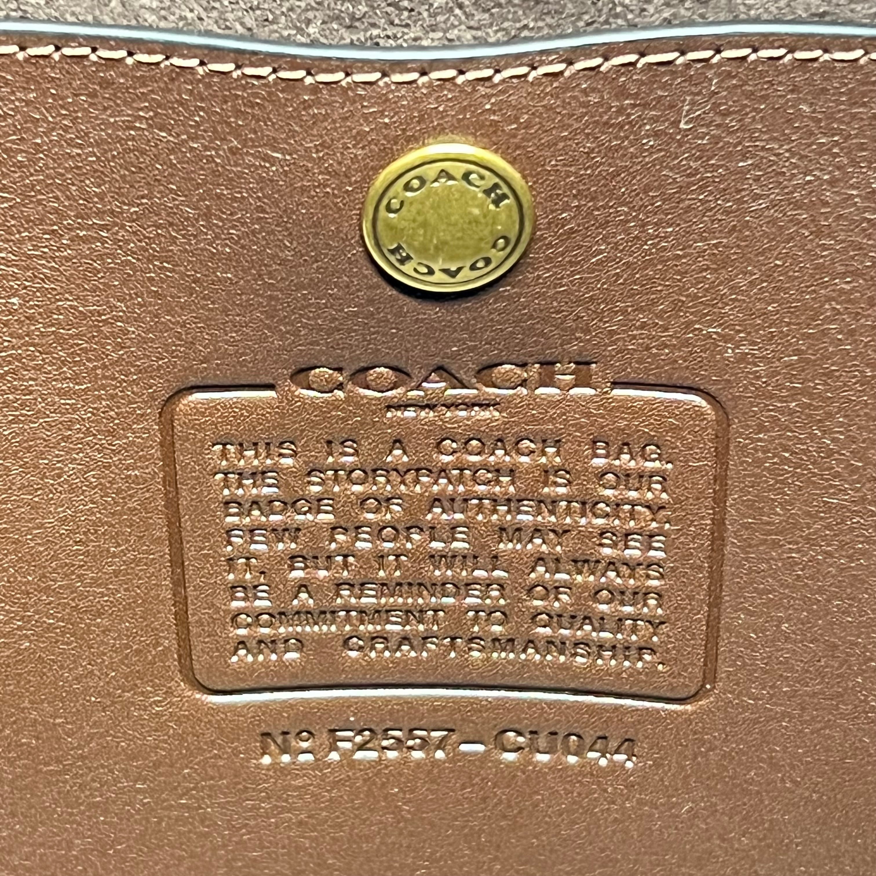 COACH Brooklyn Shoulder Bag 39 Smooth Leather Large 15.25x17x4" Maple CU044