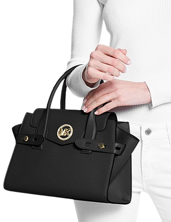 Michael Michael Kors Carmen Medium Faux Leather Belted Satchel