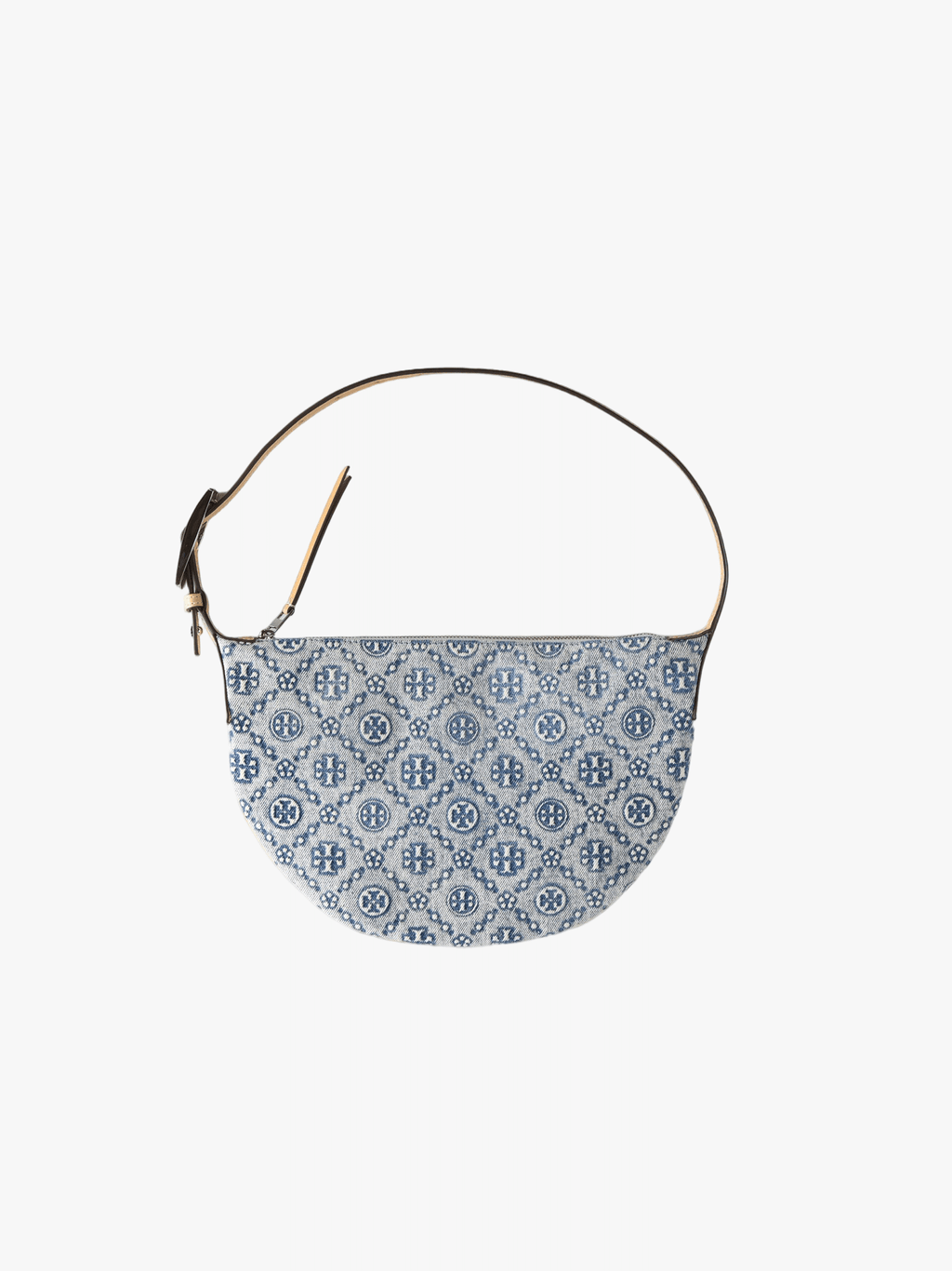 TORY BURCH - Women T Monogram Denim Small Balloon Bag